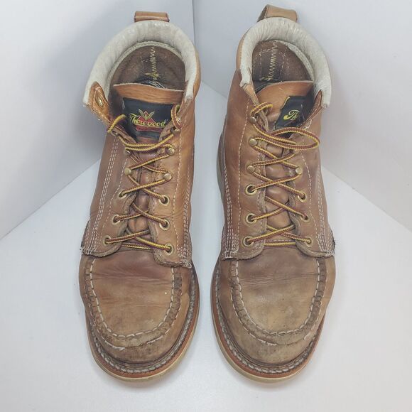 Thorogood American Heritage 6” Moc Toe Work Boots for Mens 6.5 Wm 8 Distressed - Picture 2 of 9